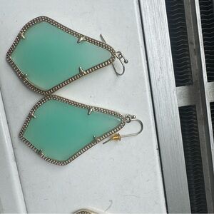 Kendra Scott Elegant Mint Green Drop Earrings